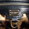 Dolce & Gabbana handbag/clutch in black canvas and black leather - Detail D3 thumbnail