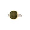 Pomellato Capri ring in yellow gold,  white gold and diamonds and in peridot - 00pp thumbnail