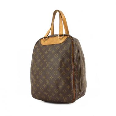 Louis Vuitton handbag in monogram canvas and natural leather