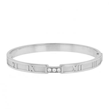 Brazalete Tiffany & Co Atlas en oro blanco y diamantes