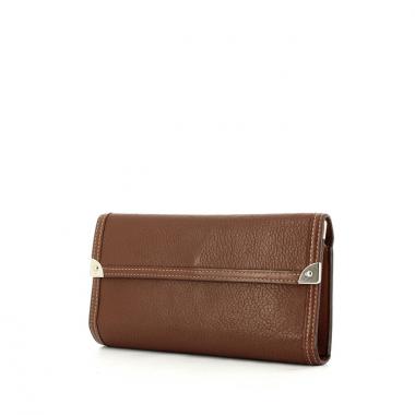 Billetera Louis Vuitton en cuero marrón