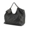 Chanel shopping bag in black grained leather - 00pp thumbnail