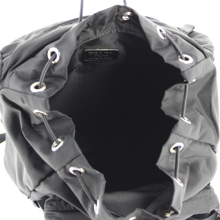 Prada backpack in black canvas - Detail D2