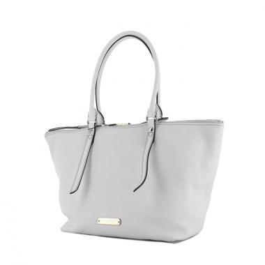 Borsa in pelle martellata bianca