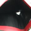 Portafogli in pelle nera e rossa a fiori - Detail D3 thumbnail