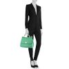 Dolce & Gabbana large model handbag in green grained leather - Detail D1 thumbnail