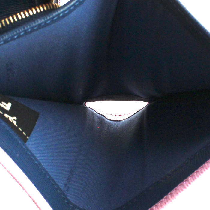 Portefeuille Fendi en cuir rose - Detail D3