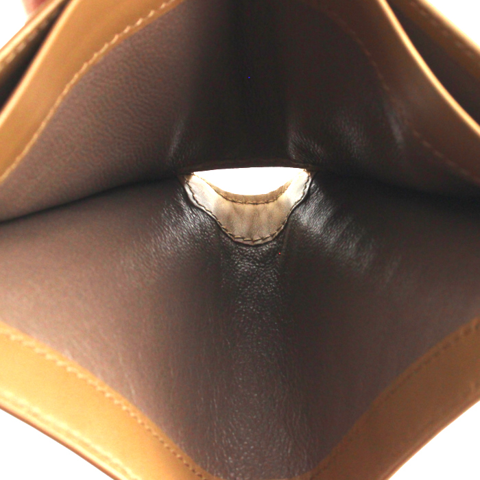 Billetera Bottega Veneta en cuero intrecciato marrón - Detail D3