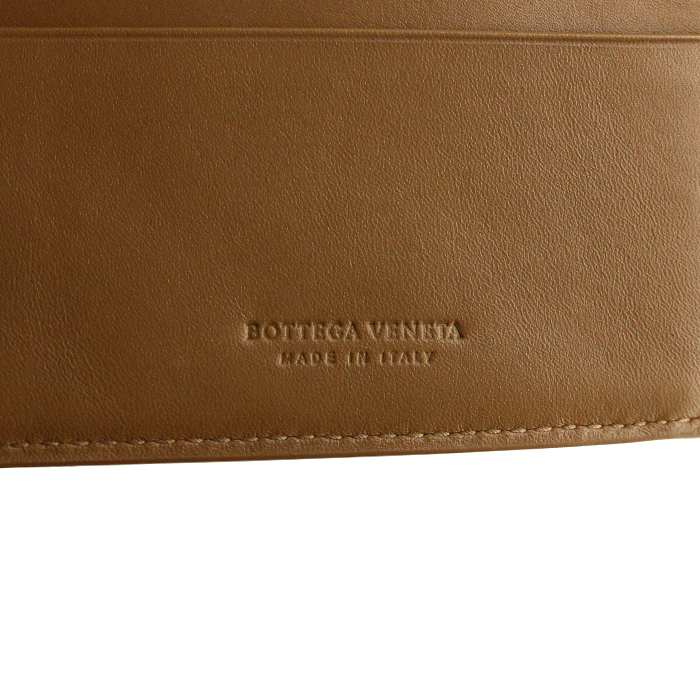 Portafogli Bottega Veneta in pelle intrecciata marrone - Detail D4