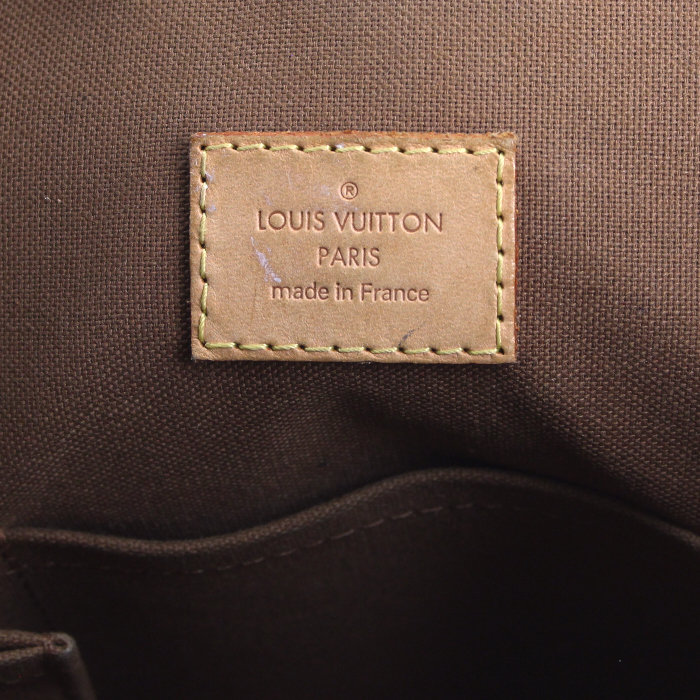 Louis Vuitton Lockit  small model handbag in monogram canvas and natural leather - Detail D3