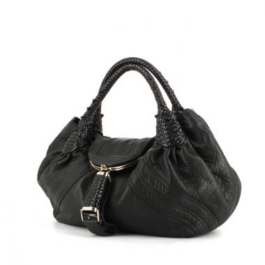 Sac à main Fendi en cuir noir