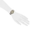 Cartier Santos Ronde watch in gold and stainless steel - Detail D1 thumbnail