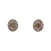 Paire de boucles d'oreilles De Beers Talisman en or blanc,  diamants et diamant brut - 00pp thumbnail