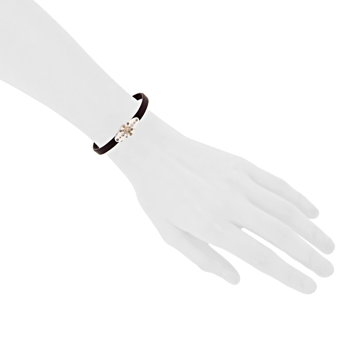 Bracelet De Beers Talisman en or blanc,  diamants et diamant brut - Detail D1