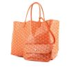 Goyard handbag in orange monogram canvas and orange leather - 00pp thumbnail