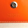 Bolso de mano Goyard en lona Monogram revestida naranja y cuero naranja - Detail D5 thumbnail