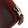 Hermes Silky Pop - Shop Bag shopping bag in pink printed canvas and burgundy leather - Detail D3 thumbnail
