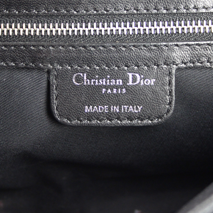 Dior Miss Dior handbag in black quilted leather - Detail D4