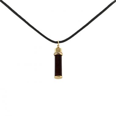 Colgante Cartier Touch Wood en oro amarillo,  oro rosa y madera de serpiente