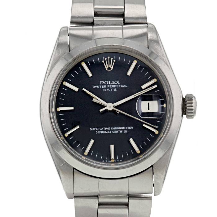 Rolex Oyster Perpetual Date - automatic black dial ref 1500