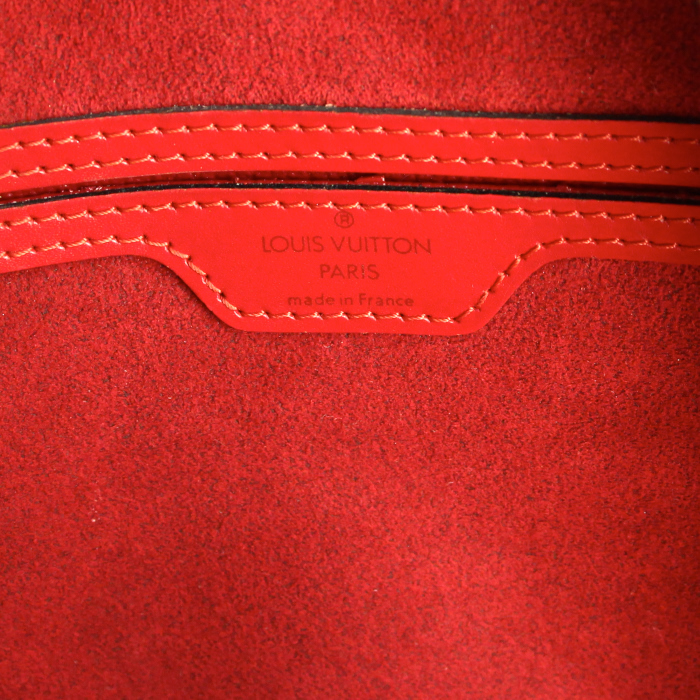 Zaino Louis Vuitton Mabillon in pelle Epi rossa - Detail D3