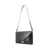 Hermes Lydie handbag/clutch in black box leather - 00pp thumbnail