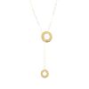 Dinh Van Cible asymmetric long necklace in yellow gold - 00pp thumbnail