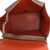 Bolso de mano Celine Trapeze modelo mediano en cuero marrón y caqui y ante rojo óxido - Detail D3 thumbnail