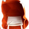 Celine shopping bag in white leather and orange suede - Detail D2 thumbnail