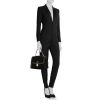 Dolce & Gabbana handbag in black jersey canvas and black leather - Detail D2 thumbnail