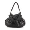 Miu Miu handbag in dark blue leather - 360 thumbnail