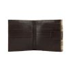 Gucci wallet in monogram canvas and brown leather - Detail D1 thumbnail