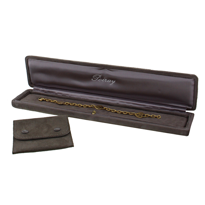 Poiray Coeur Entrelacé bracelet in yellow gold