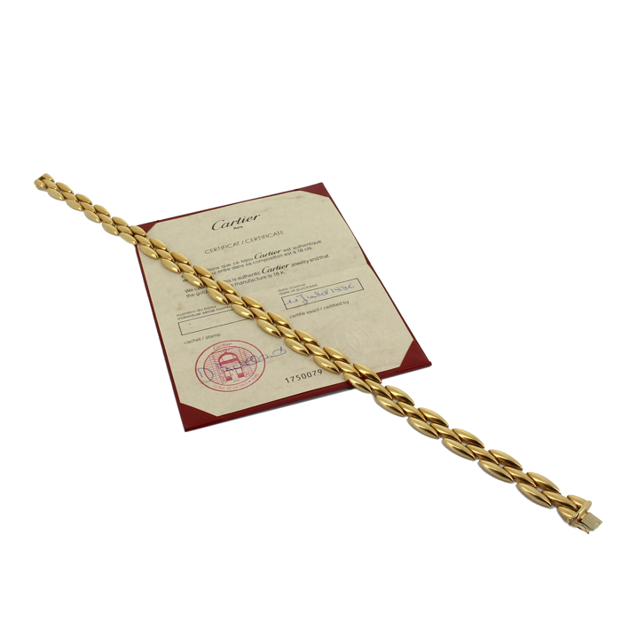 Collar Cartier Gentiane modelo mediano en oro amarillo - Detail D2