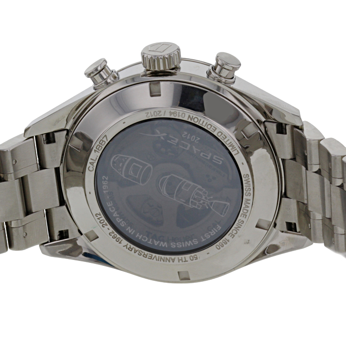 TAG Heuer Carrera Automatic Chronograph watch in stainless steel Circa  2010 - Detail D3