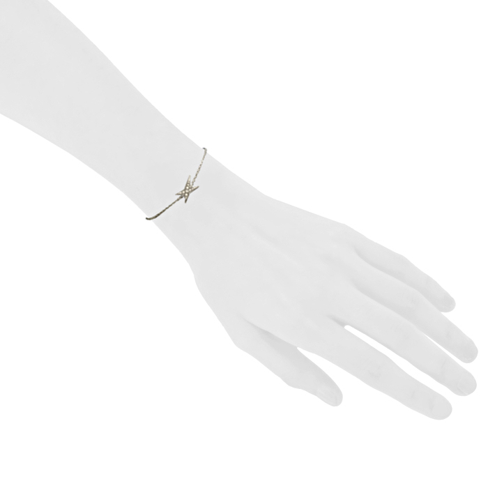 Bracciale Mauboussin in oro bianco e diamanti - Detail D1