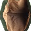 Bulgari shopping bag in dark green leather - Detail D2 thumbnail