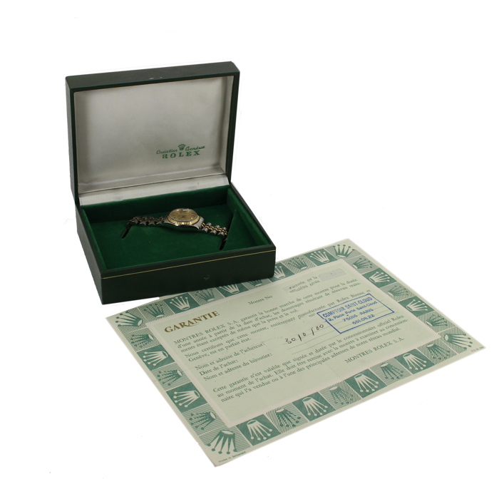 Montre Rolex Oyster Perpetual Date en or et acier Vers  1979 - Detail D2