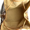 Louis Vuitton Editions Limitées handbag in grey and golden brown canvas and natural leather - Detail D3 thumbnail