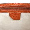 Gucci handbag in monogram canvas and orange leather - Detail D4 thumbnail