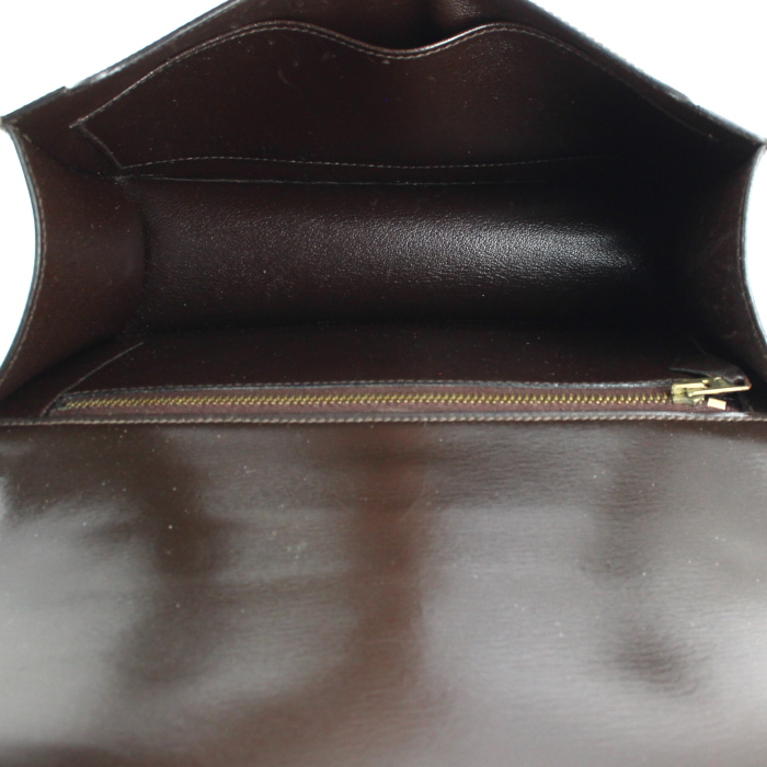 Borsa Sologne in pelle box marrone - Detail D3