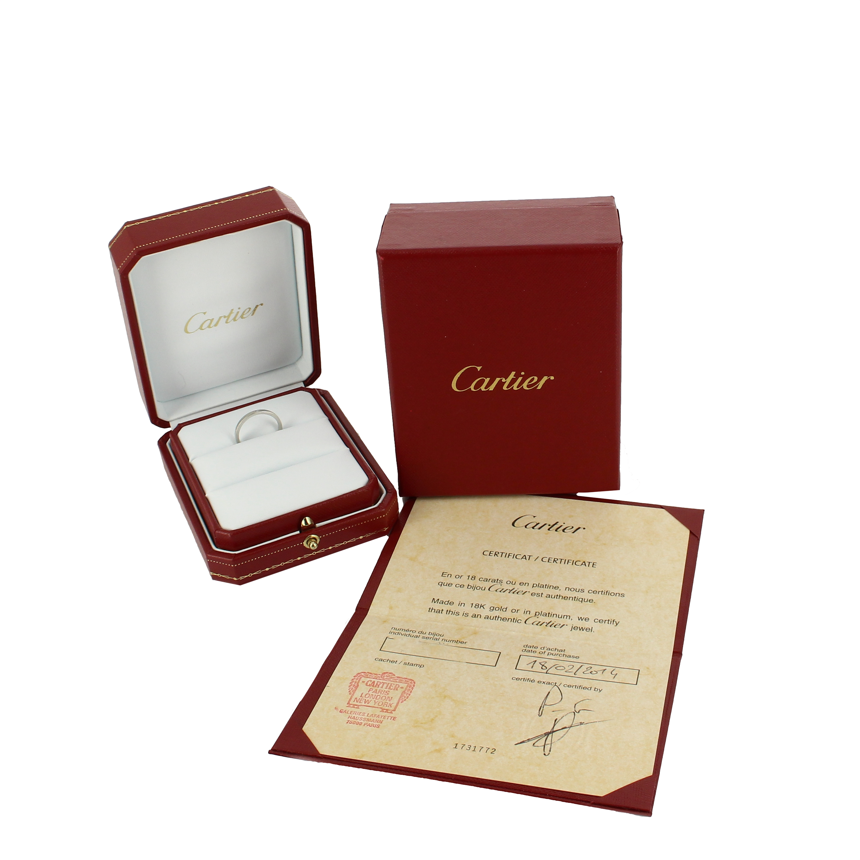 Cartier Ballerine ring in platinium and in diamond - Detail D2