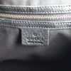 Gucci handbag in black leather and bicolor canvas - Detail D3 thumbnail