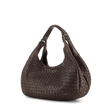 Sac de voyage montaigne en cuir Bottega Veneta Marron en Cuir