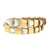 Bulgari Serpenti articulated bracelet in yellow gold and mother of pearl - 00pp thumbnail