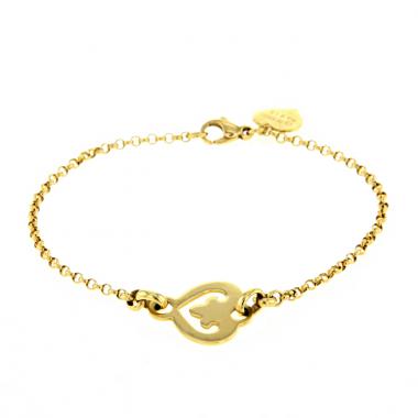 Bracelet O.J. Perrin Légende moyen modèle en or jaune