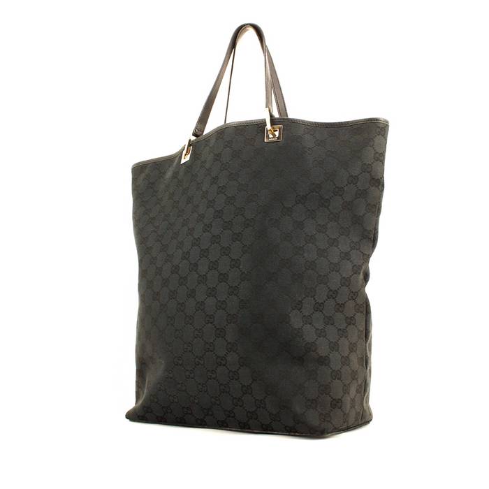 GUCCI SHOPPING BAG IN NYLON NERA GG SUPREME | eastmarketplace.com
