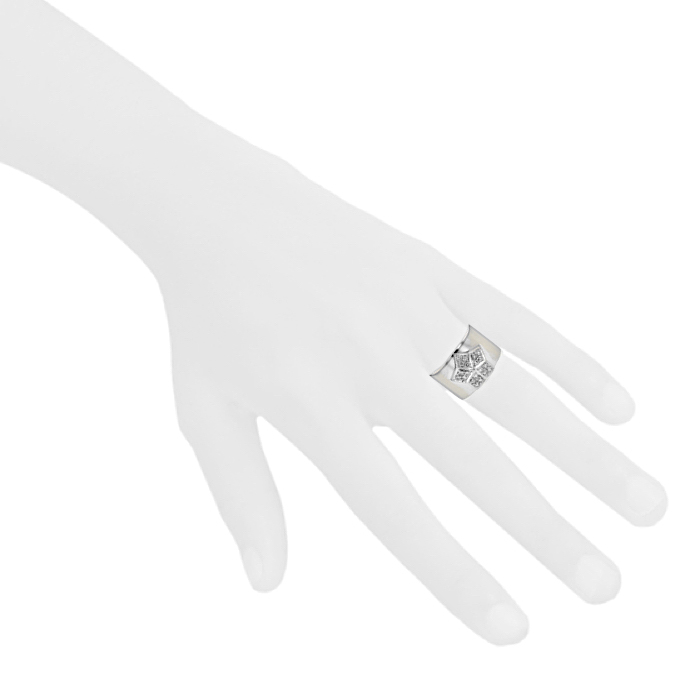 Fred Lucifer large model ring in white gold and diamonds - Detail D1