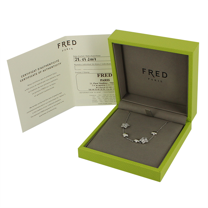 Fred Lucifer necklace in white gold and diamonds - Detail D2