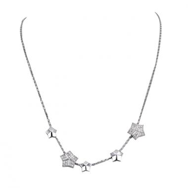 Fred Lucifer necklace in white gold and diamonds